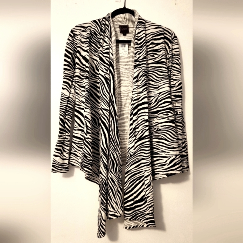 Zebra print sweater brand new!